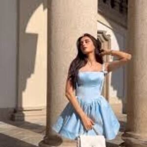 GIGIIS NEW ANGY SECONDO BLUE DRESS RETAIL $395